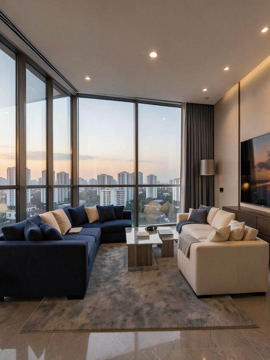 Residence interior, Golf Course Extension Road
